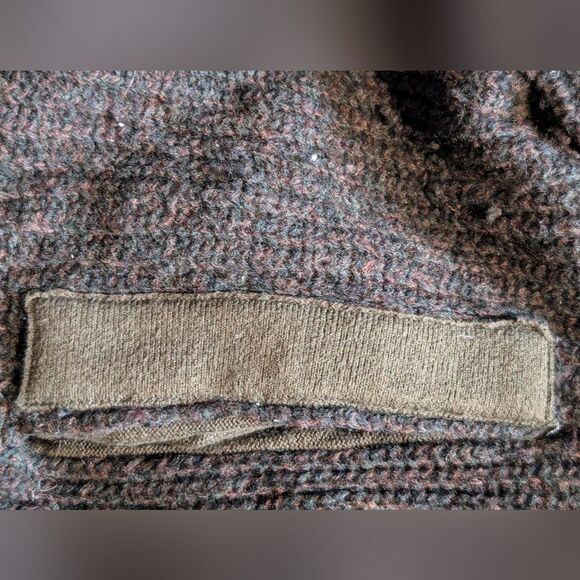 Anthropologie sleeping on snow Mocha Brown Wool cardiganwith removable hood sz s - Picture 3 of 8